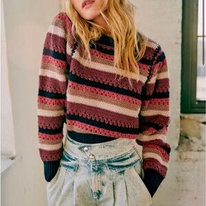 NWOT Sézane x Sea NY striped knit jumper